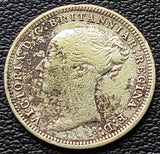 1874 Great Britain 3 Pence Silver Coins - 92.5% Silver