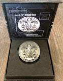 My Zodiac Coin - LIBRA - Swarovski® Crystals, 3D, Glow-In-The-Dark, Silver Color